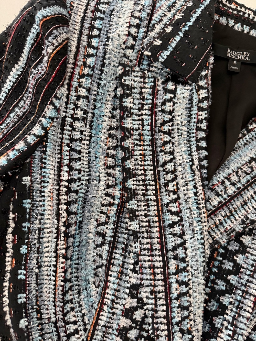Badgley Mischka Collection Embellished Fil Coup Jacket - Picture 5 of 8